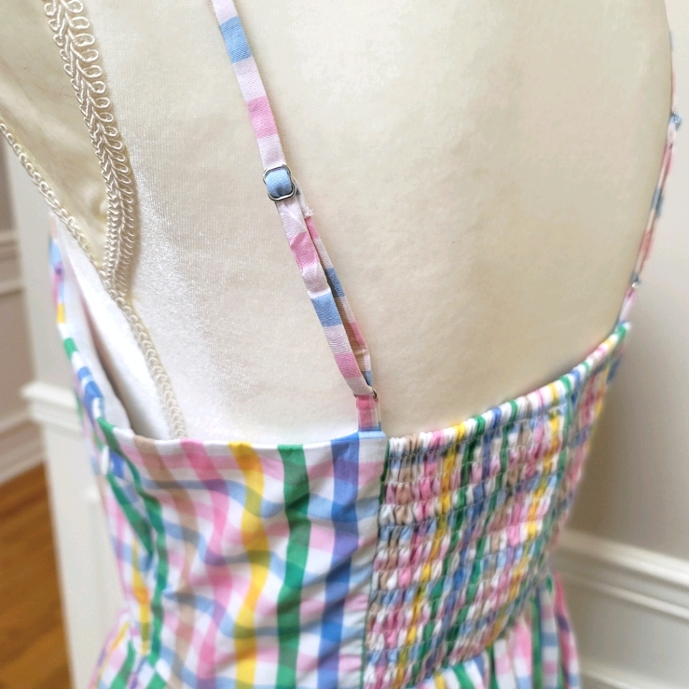 🆕️ J Crew V-neck Maxi Dress
Rainbow Gingham - Picture 9 of 13